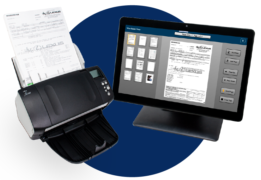 document scanning station