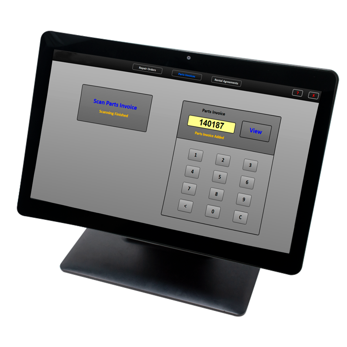Parts Invoice Scanning Station